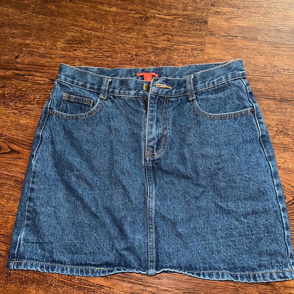 Celine Blue Denim Skirt